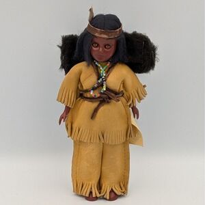 Carlson Dolls Cherokee Chief A803 Vintage 7.5 Inch Collectible Doll USA Made